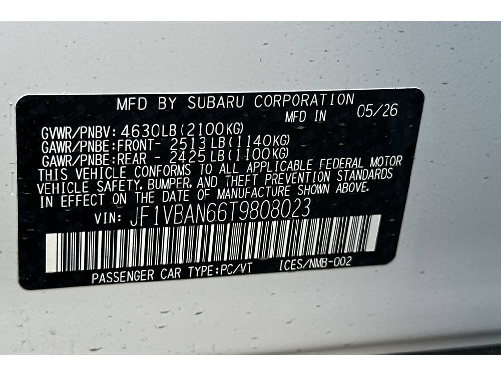 New 2026 Subaru WRX Limited AWD/4WD image 27