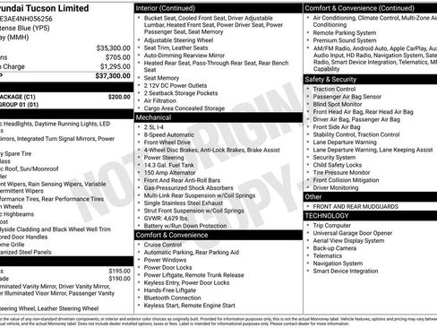 Certified 2022 Hyundai Tucson Limited w/ Cargo Package image 12