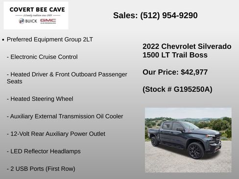 Used 2022 Chevrolet Silverado 1500 LT Trail Boss AWD/4WD image 18
