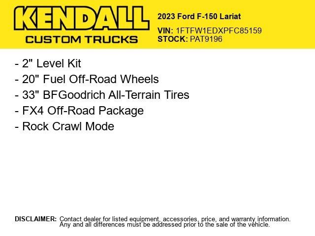 Used 2023 Ford F150 Lariat w/ Equipment Group 502A High AWD/4WD image 2