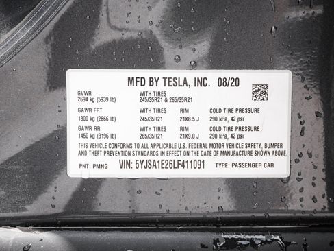 Used 2020 Tesla Model S Long Range AWD/4WD image 33