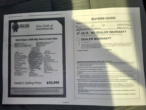 Used 2023 RAM 1500 Big Horn image 37