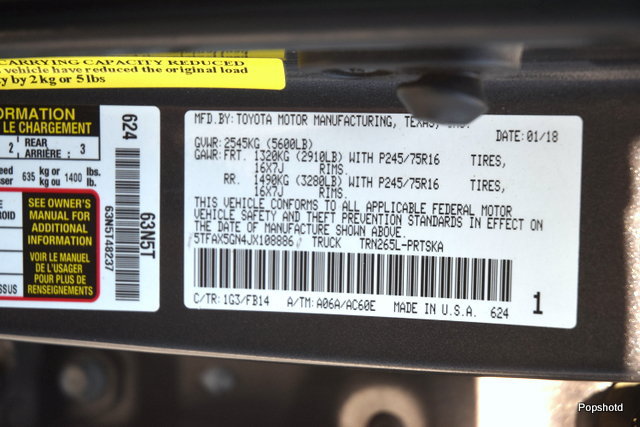 Used 2018 Toyota Tacoma SR w/ SR Convenience Package RWD image 18