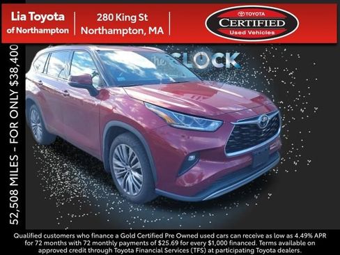 Certified 2022 Toyota Highlander Platinum image 1