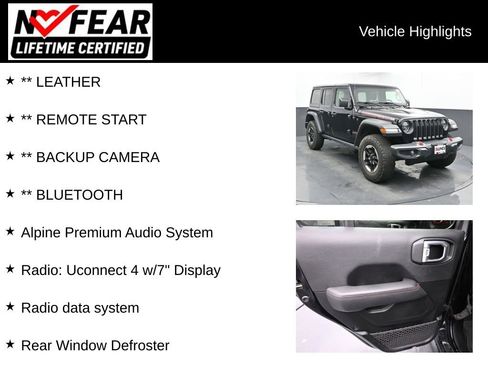 Used 2021 Jeep Wrangler Unlimited Rubicon w/ LED Lighting Group image 2