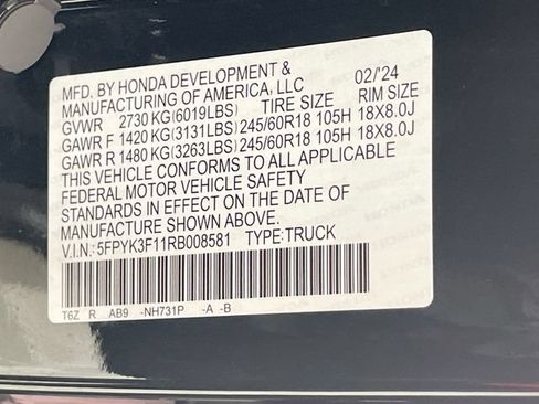 Used 2024 Honda Ridgeline Sport image 31