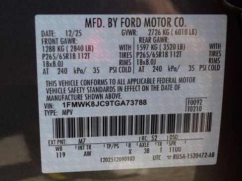 New 2026 Ford Explorer Tremor w/ Tremor Ultimate Package image 28