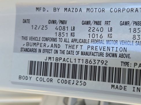 New 2026 MAZDA MAZDA3 2.5 S Sedan w/ Preferred Pkg image 21