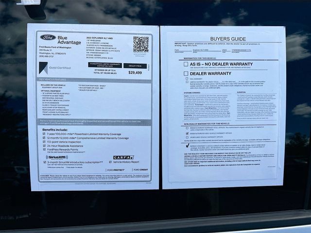 Used 2022 Ford Explorer XLT w/ Class IV Trailer Tow Package AWD/4WD image 39