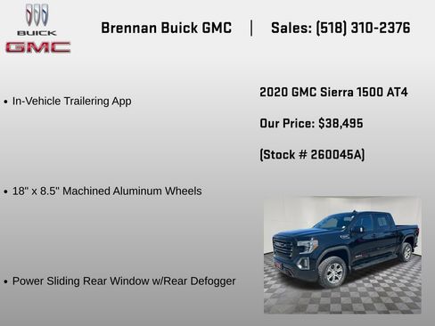 Certified 2020 GMC Sierra 1500 AT4 w/ AT4 Premium Package AWD/4WD image 35
