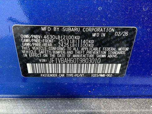 New 2026 Subaru WRX Premium AWD/4WD image 18