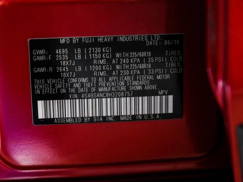 Used 2017 Subaru Outback 2.5i Limited image 61