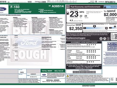 Used 2024 Ford F150 XLT w/ Equipment Group 302A MID AWD/4WD image 6