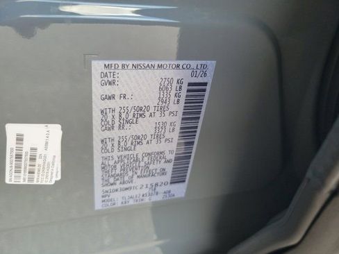 Certified 2026 Nissan Pathfinder Platinum w/ Cargo Package FWD image 36