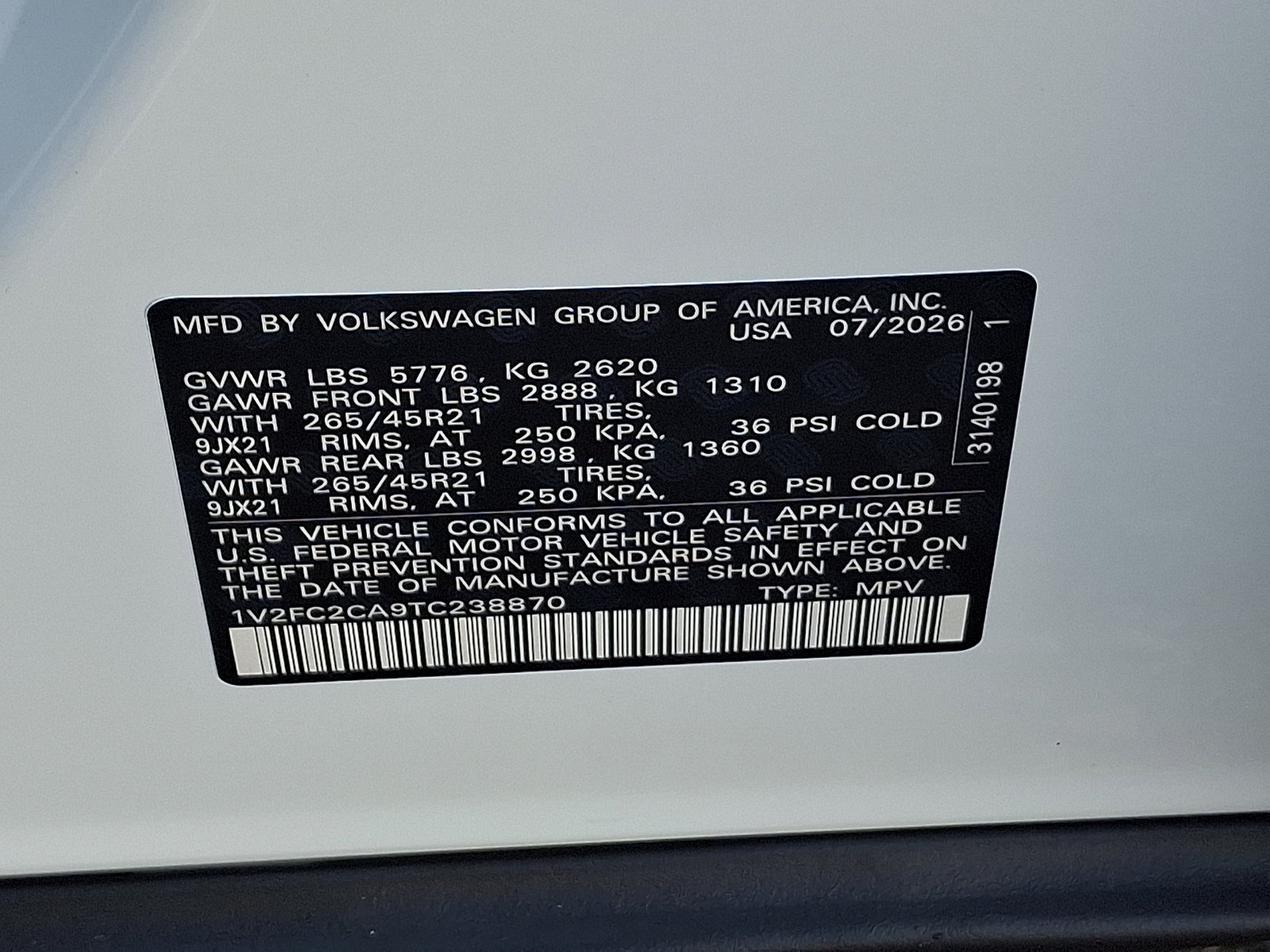 New 2026 Volkswagen Atlas Cross Sport SEL Premium R-Line AWD/4WD image 10