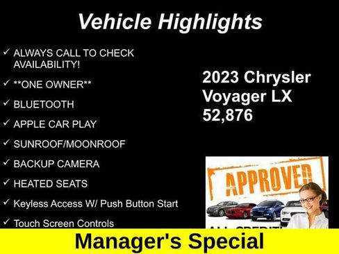 Used 2023 Chrysler Voyager LX FWD image 10