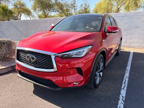 Certified 2021 INFINITI QX50 Autograph w/ Premium White Leather Package FWD image 2