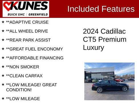 Used 2024 Cadillac CT5 Premium Luxury w/ Climate Package image 3
