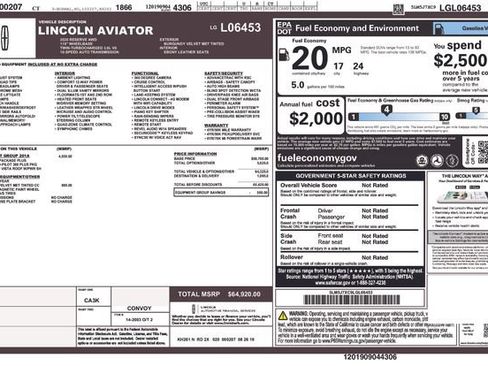 Used 2020 Lincoln Aviator Reserve w/ Equipment Group 201A AWD/4WD image 4