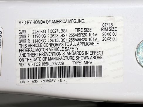 Certified 2019 Acura RDX A-Spec AWD/4WD image 40