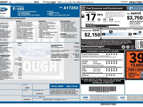 Used 2017 Ford F150 Lariat AWD/4WD image 5