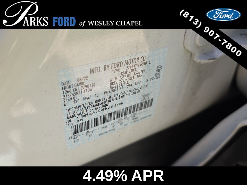 Certified 2022 Ford Explorer ST w/ ST Street Pack RWD image 33