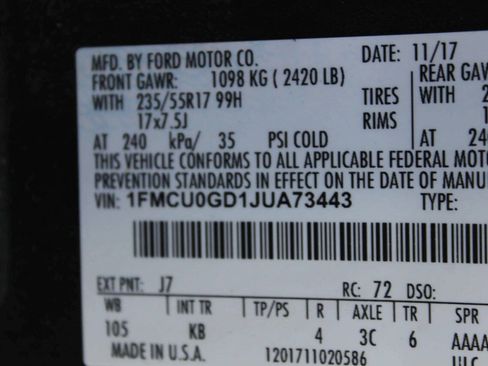 Used 2018 Ford Escape SE FWD image 12