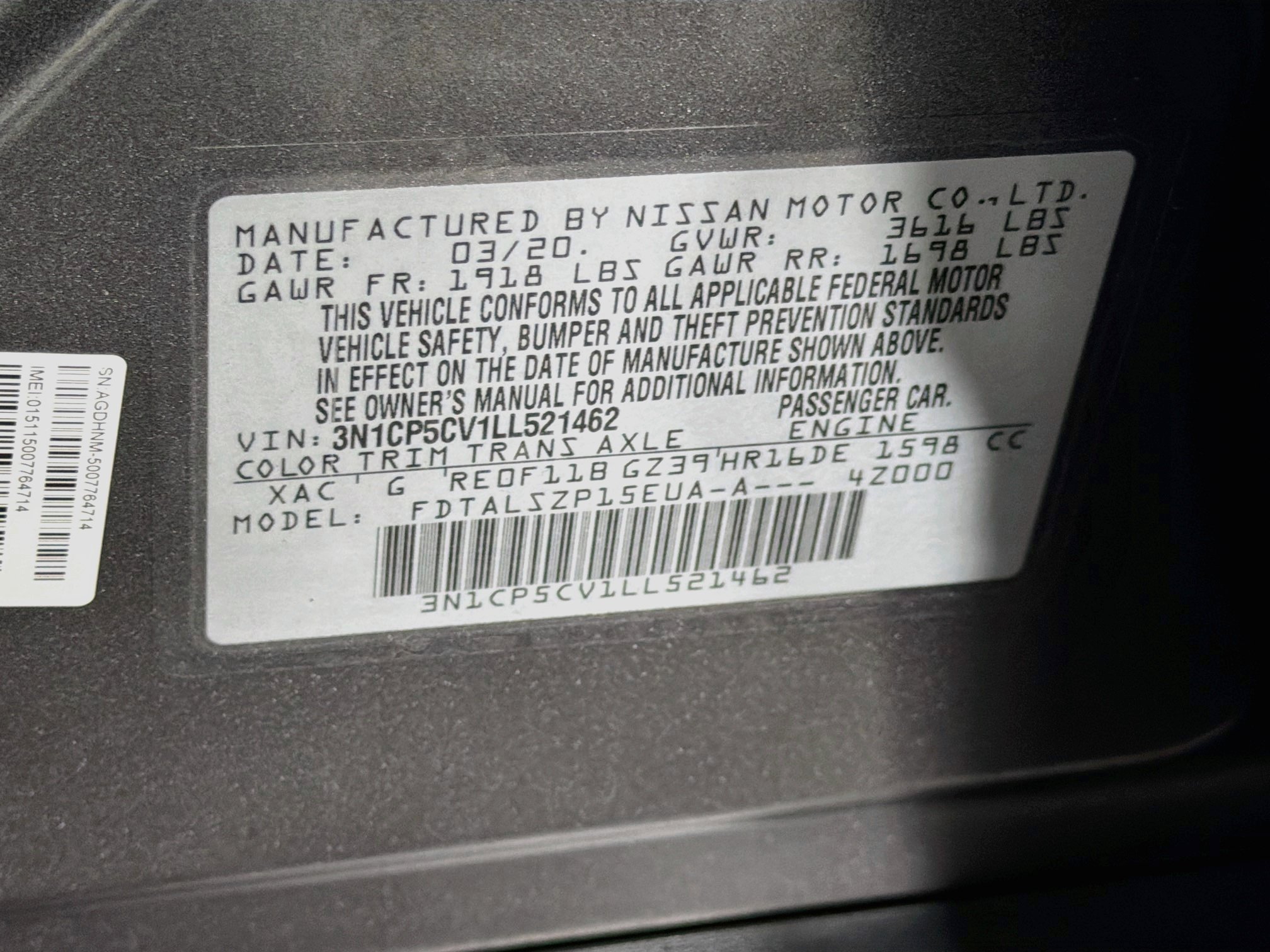 Used 2020 Nissan Kicks SV FWD image 12