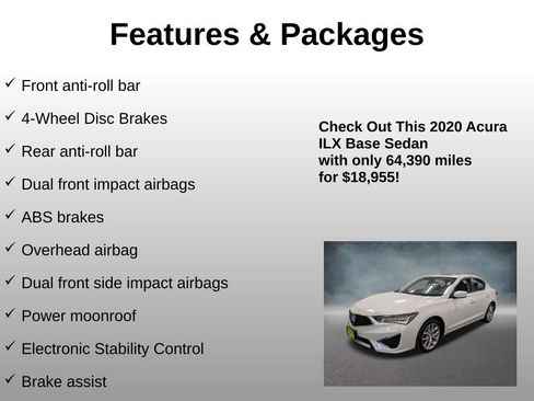 Used 2020 Acura ILX FWD image 12