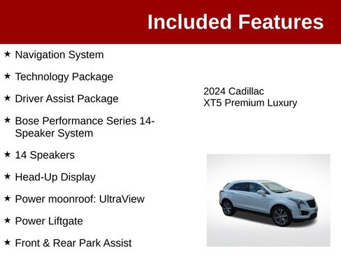 Used 2024 Cadillac XT5 Premium Luxury w/ Technology Package AWD/4WD image 3