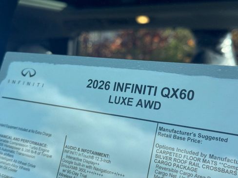 New 2026 INFINITI QX60 Luxe w/ Cargo Package image 26
