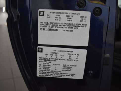 Used 2002 Chevrolet Camaro LT w/ Preferred Equipment Group 1 RWD image 18