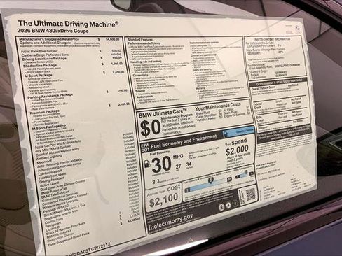 New 2026 BMW 430i xDrive Coupe w/ M Sport Package image 12