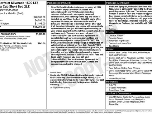 Used 2016 Chevrolet Silverado 1500 LTZ Z71 w/ LTZ Plus Package image 8