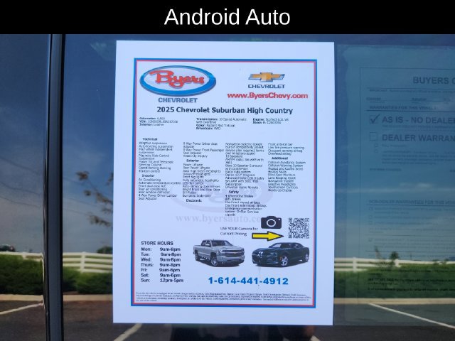 Used 2025 Chevrolet Suburban High Country AWD/4WD image 14