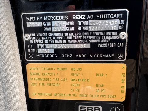 Used 1989 Mercedes-Benz 560 SEC image 35