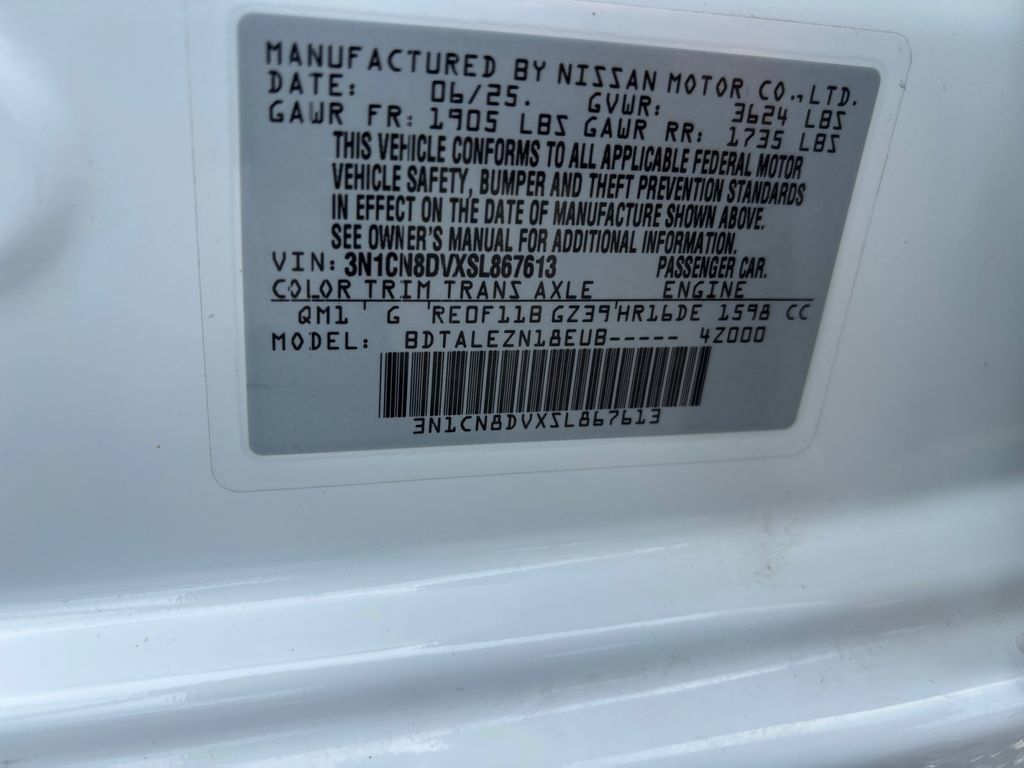 Used 2025 Nissan Versa S w/ Trunk Package FWD image 30