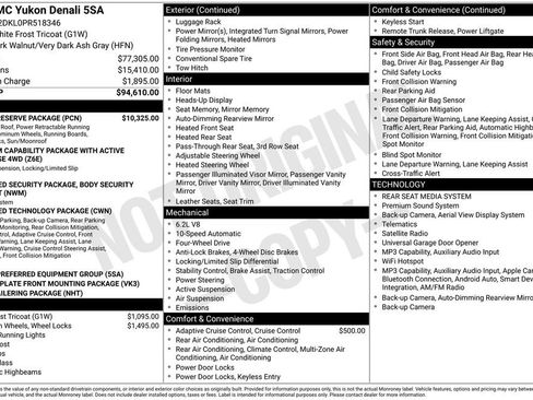 Used 2023 GMC Yukon Denali w/ Denali Reserve Package AWD/4WD image 9