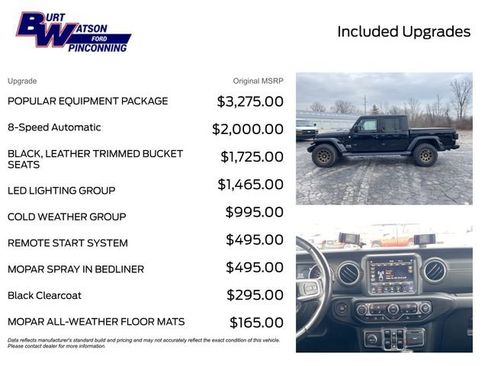 Used 2021 Jeep Gladiator Overland w/ Popular Equipment Package AWD/4WD image 3