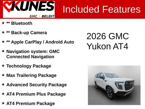 New 2026 GMC Yukon AT4 w/ AT4 Premium Plus Package image 2