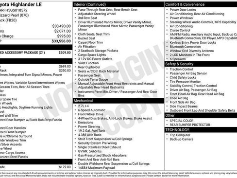 Used 2016 Toyota Highlander LE w/ Preferred Accessory Package FWD image 24