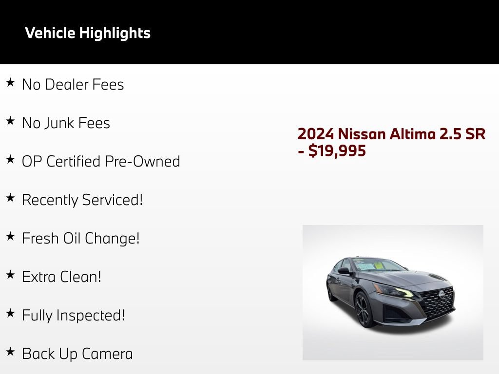 Used 2024 Nissan Altima 2.5 SR w/ SR Premium Package FWD image 52