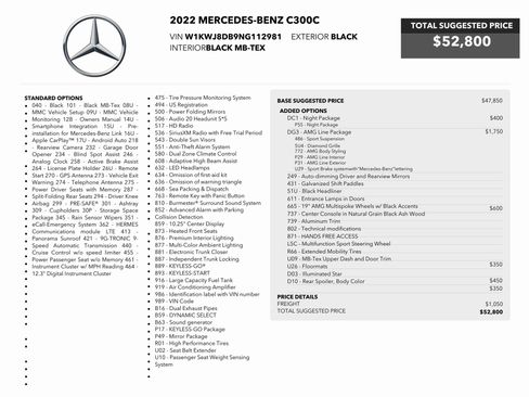 Used 2022 Mercedes-Benz C 300 C 300 image 82