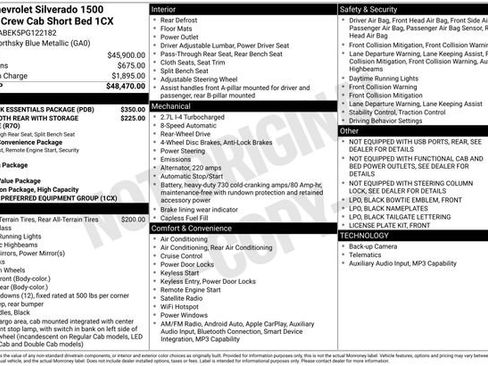 Used 2023 Chevrolet Silverado 1500 Custom w/ LPO, Dark Essentials Package RWD image 4