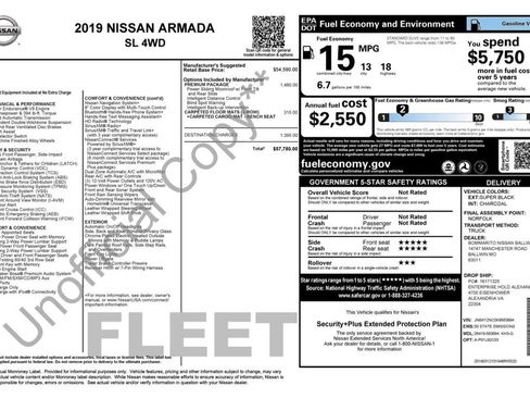 Used 2019 Nissan Armada SL w/ Premium Package AWD/4WD image 10