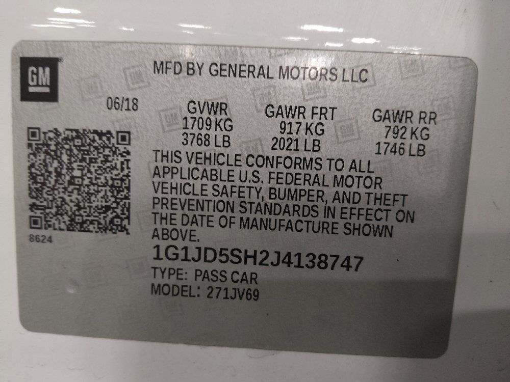 Used 2018 Chevrolet Sonic LT FWD image 33