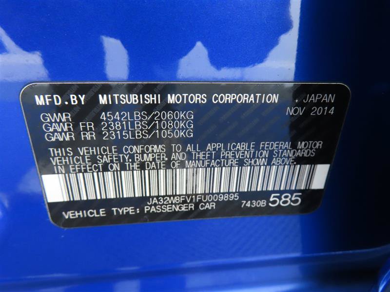 Used 2015 Mitsubishi Lancer Evolution GSR AWD/4WD image 30
