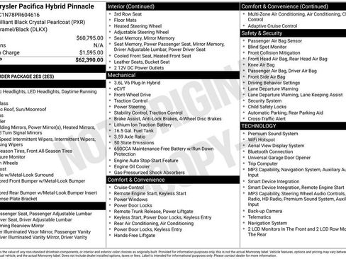 Used 2023 Chrysler Pacifica Pinnacle FWD image 43