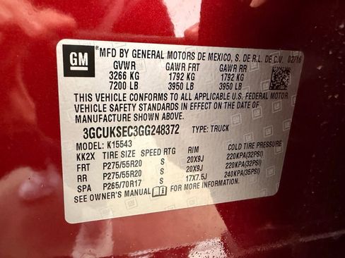 Used 2016 Chevrolet Silverado 1500 LTZ w/ Sport Package image 56