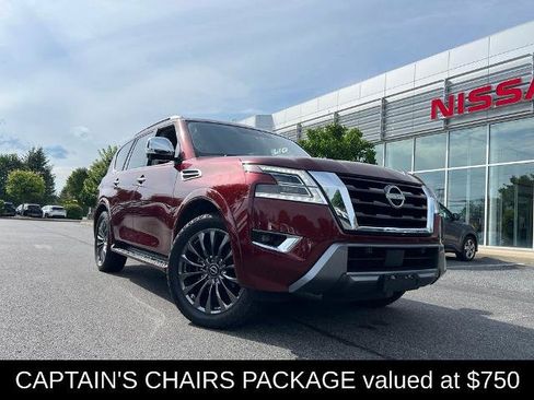 Certified 2023 Nissan Armada Platinum w/ Captain's Chairs Package AWD/4WD image 2